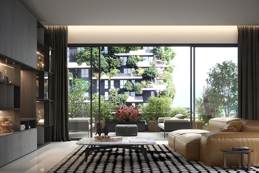 Travel Inside - Short-term rental apartment with vertical forest view